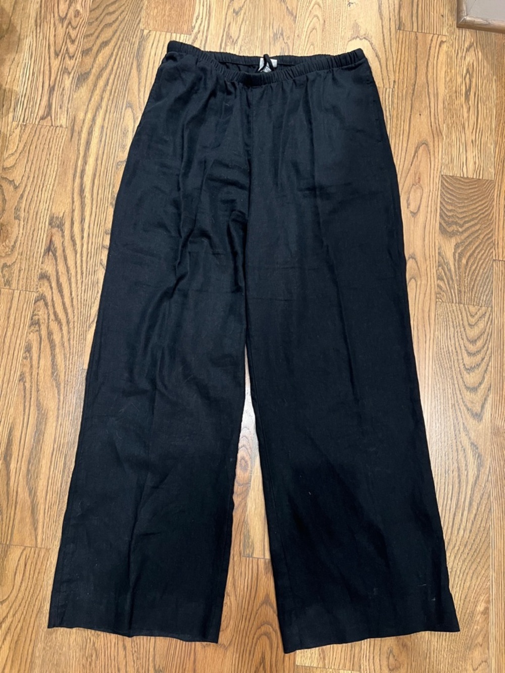 A New Day Black Wide-Leg Elastic Waist Pants